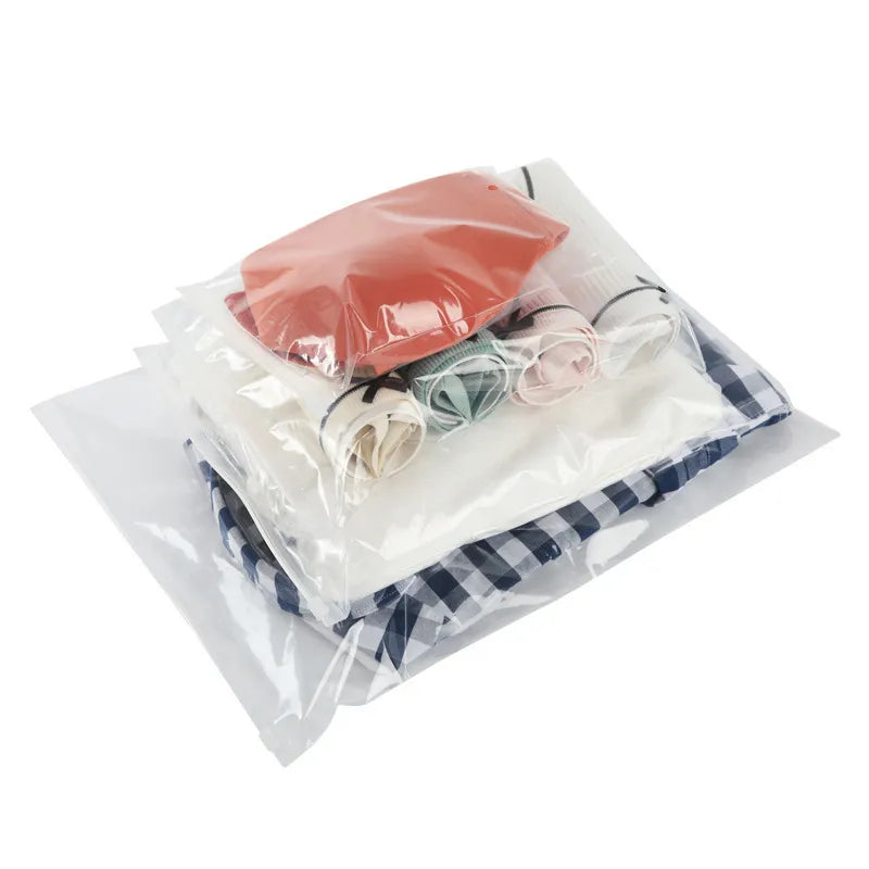 Frosted Zipper Bags Clothes  Frosted Clothing Packaging Bags - 10pcs  14wire/18wires - Aliexpress
