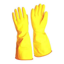 Pvc Cotton Lined Hand Gloves-(Pack of-5)